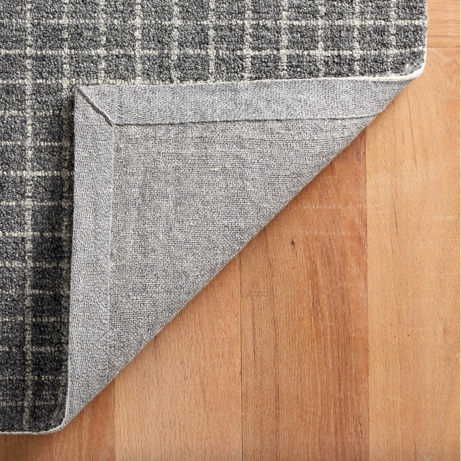 Conall Grey Hand Hooked Wool Rug at Home Smith