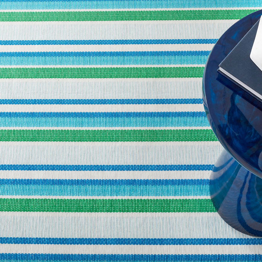 Always Greener Cobalt and Green Machine Washable Rug from Dash and Albert At Home Smith