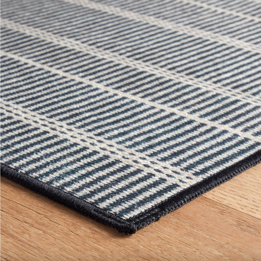 Samson Black Machine Washable Rug at Home Smith