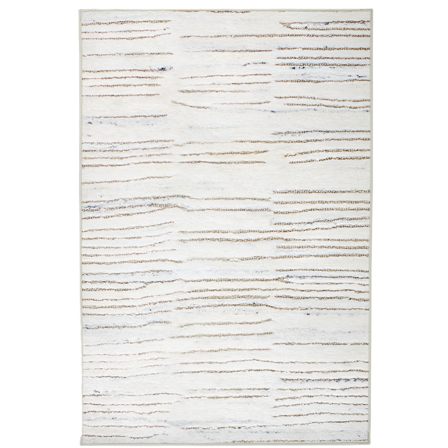 Avery Oatmeal Machine Washable Rug at Home Smith