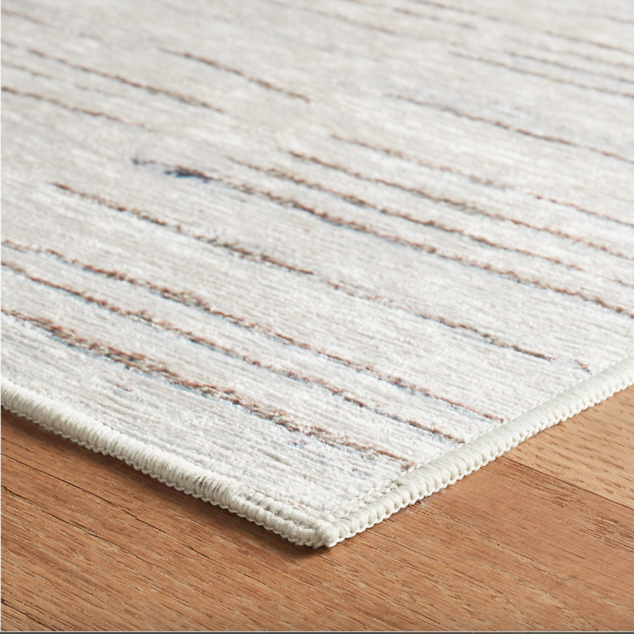 Avery Oatmeal Machine Washable Rug at Home Smith