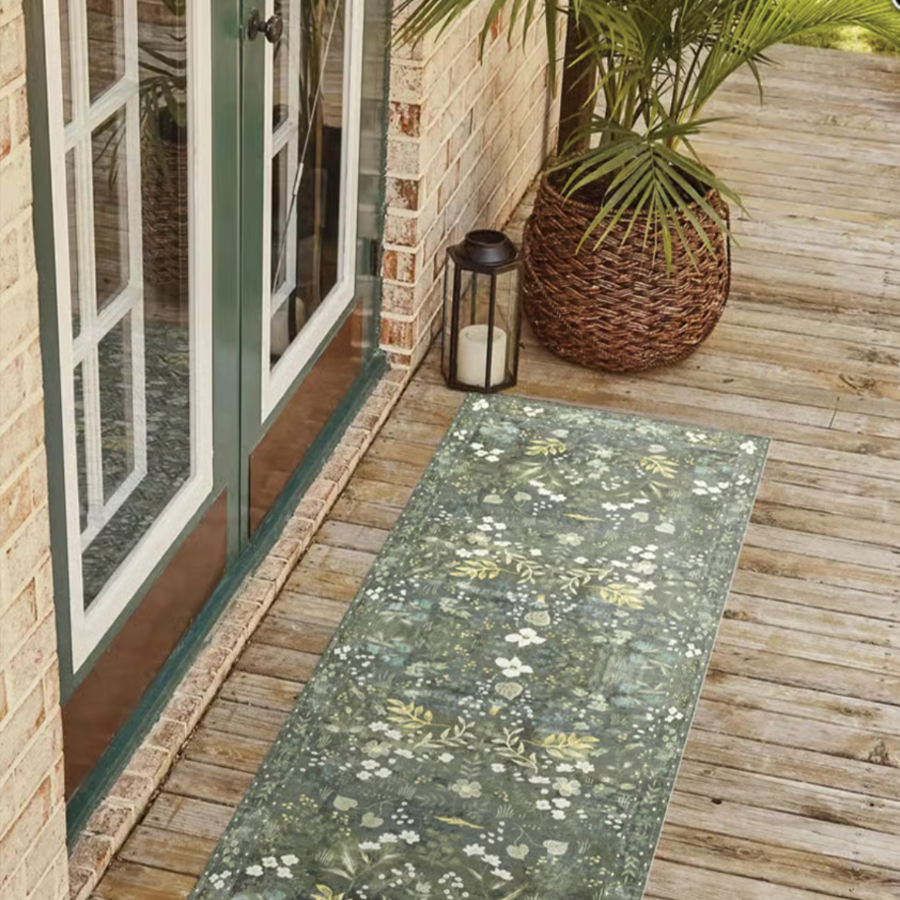 Adama Moonflower Vinyl Rug at Home Smith