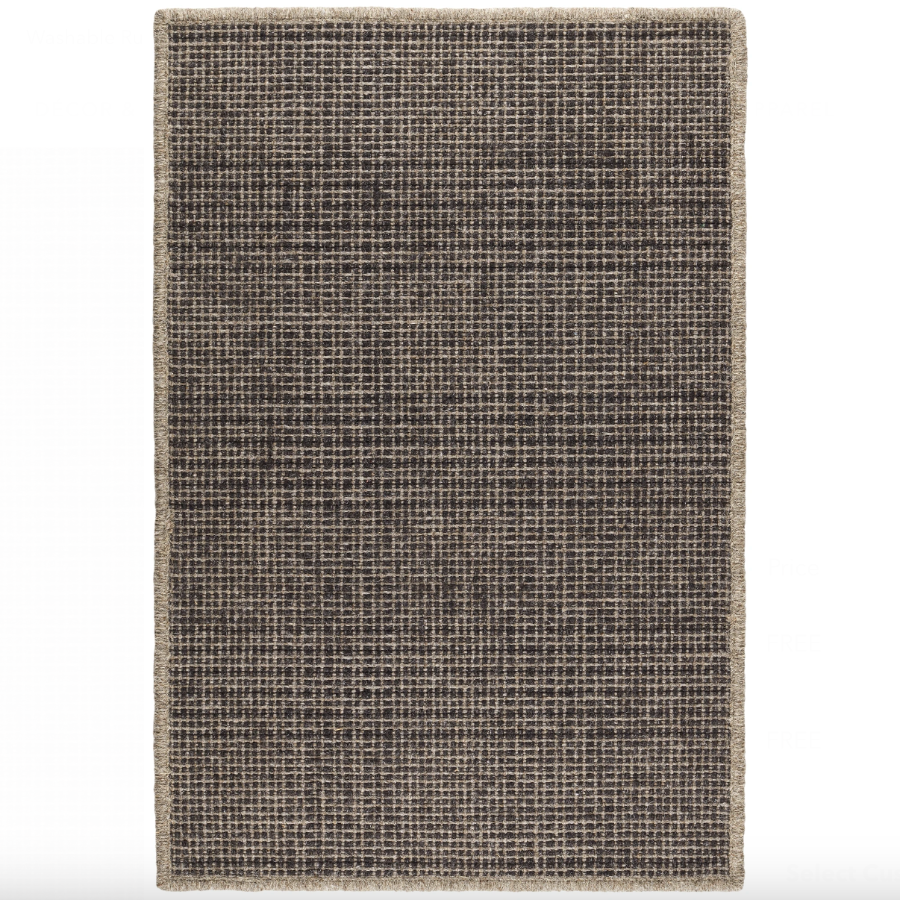 Checkers Woven Wool Custom Rug at Home Smith