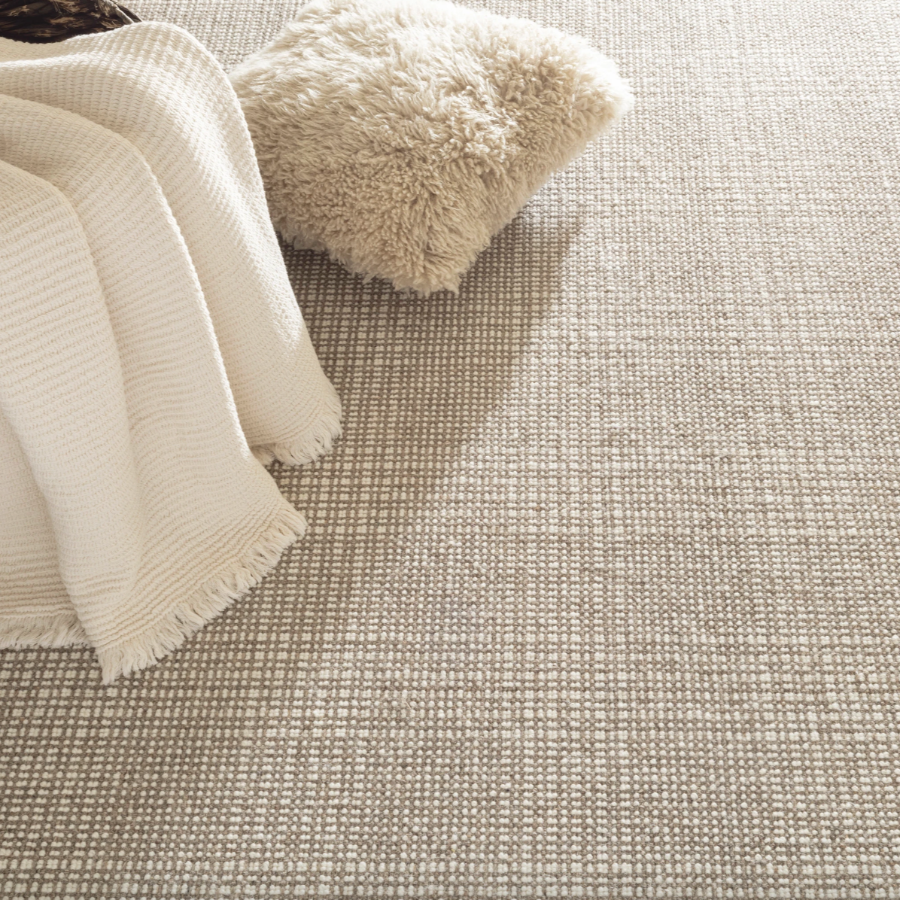 Checkers Woven Wool Custom Rug at Home Smith