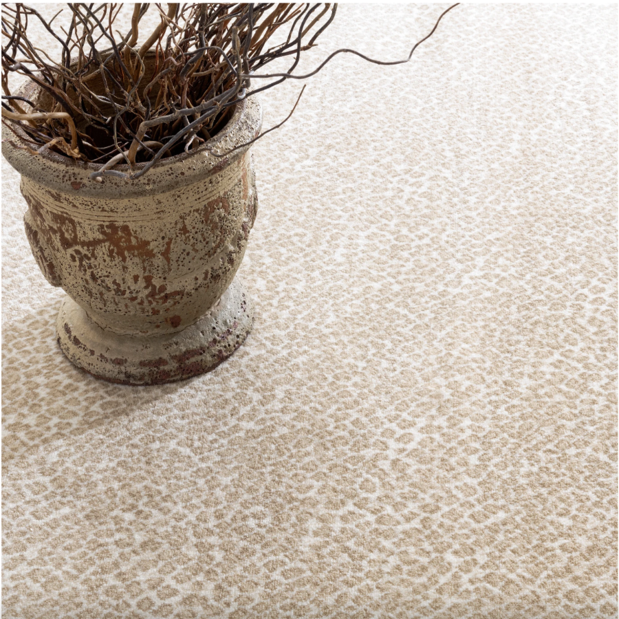 Cheetah Beige Woven Custom Rug at Home Smith