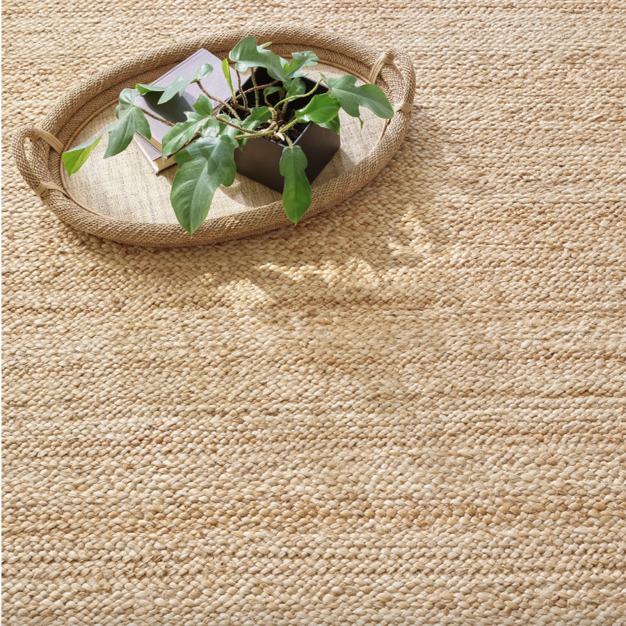 Collins Braided Natural Woven Jute Custom Rug at Home Smith