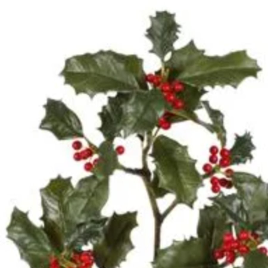 Holly Spray with Red Berries at Home Smith