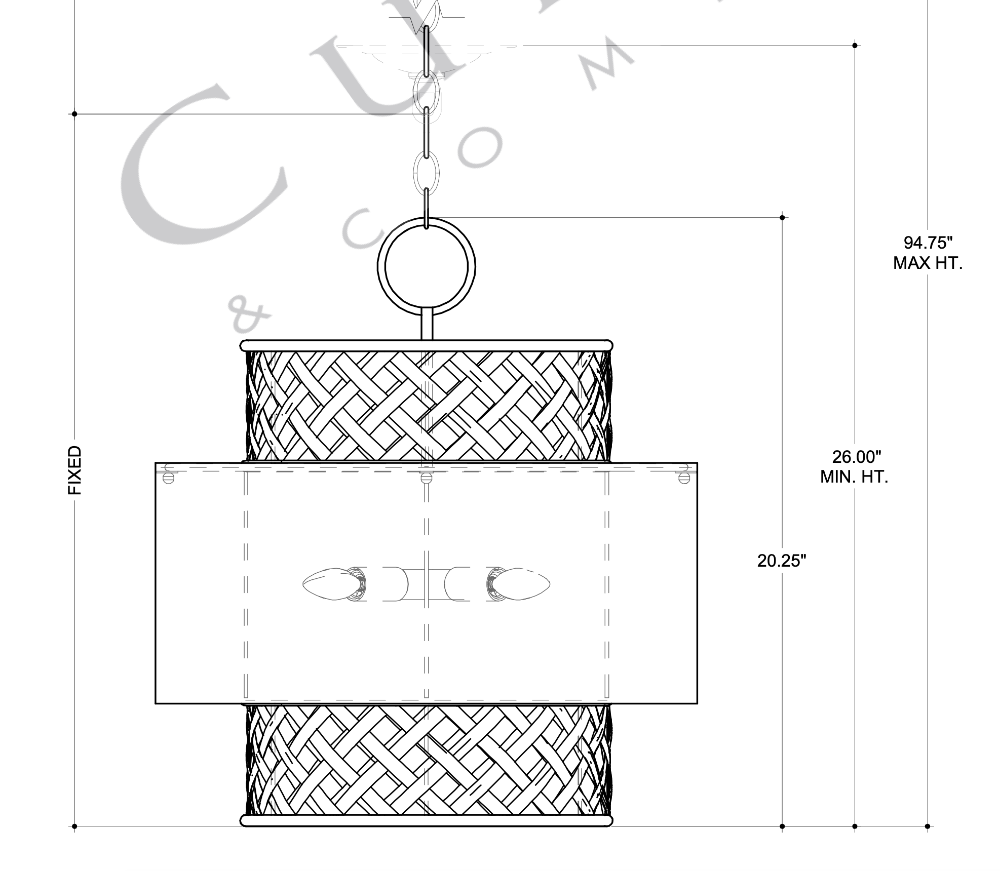 pendant details and measurements 