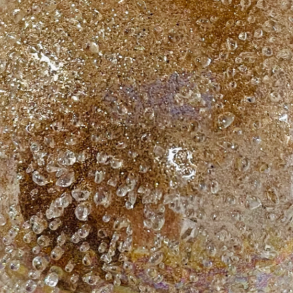 Detail of Glitter Champagne Sanded Glass Ornament at Home Smith