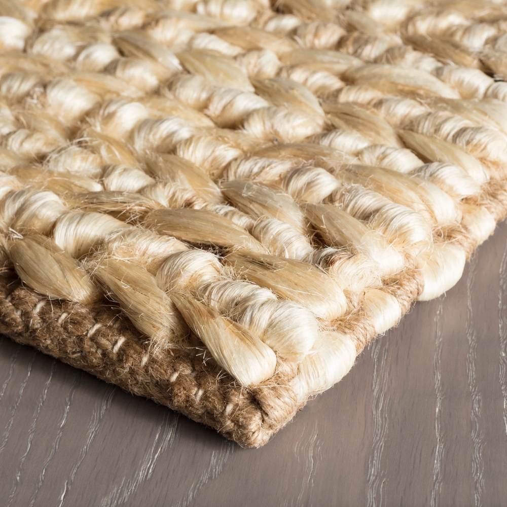 Detail oof Veranda Natural Indoor Outdoor rug at Home Smith 