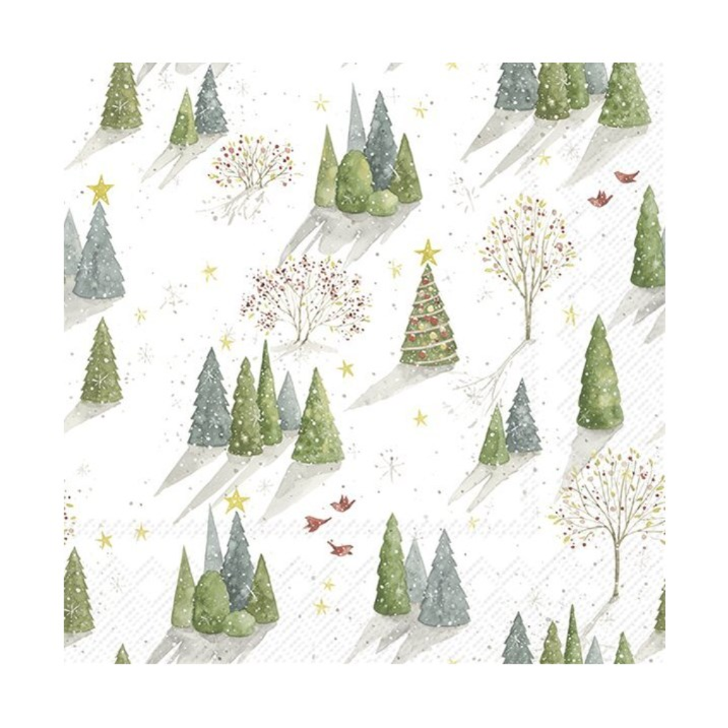 Holiday tree paper napkins at Home Smith - Luncheon Size