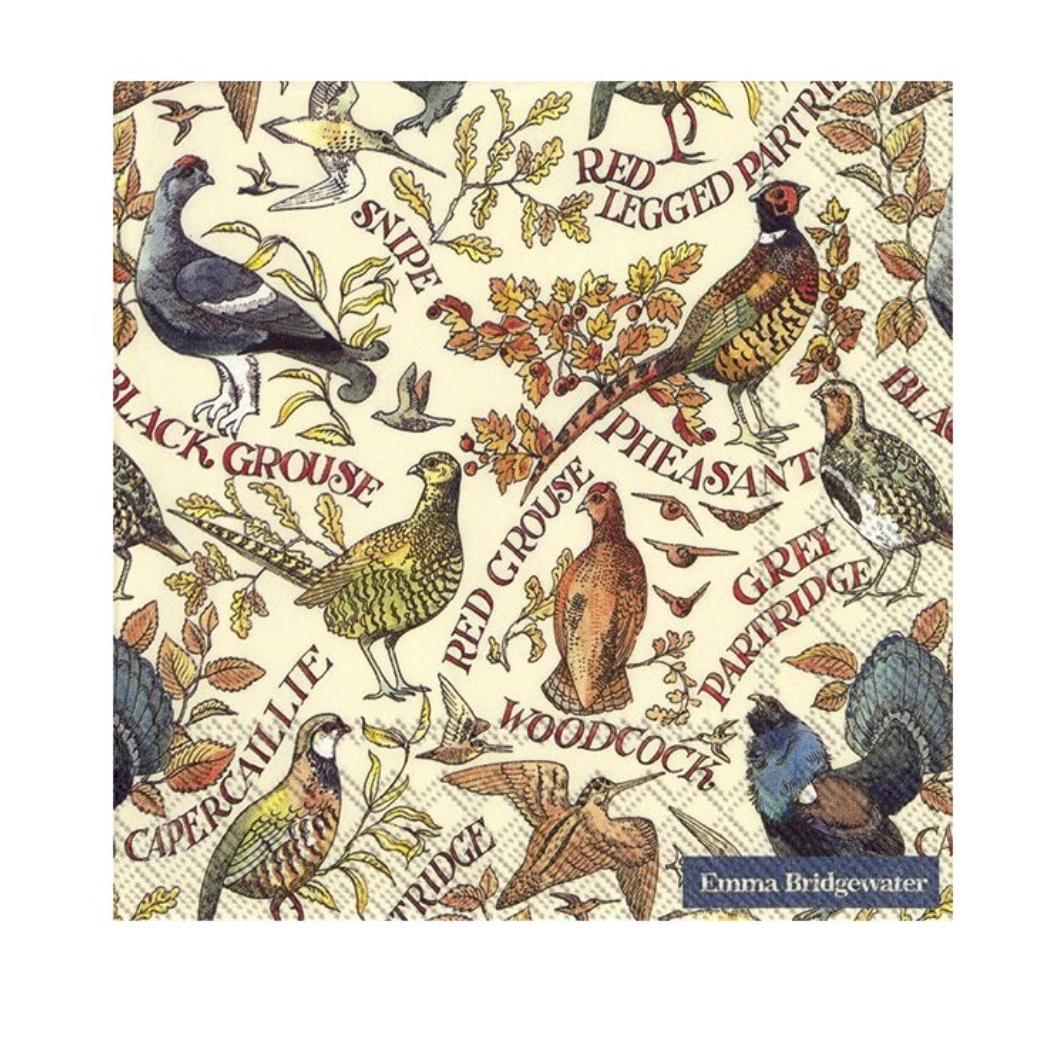 Fall Pheasants Paper Napkins at Home Smith - luncheon size