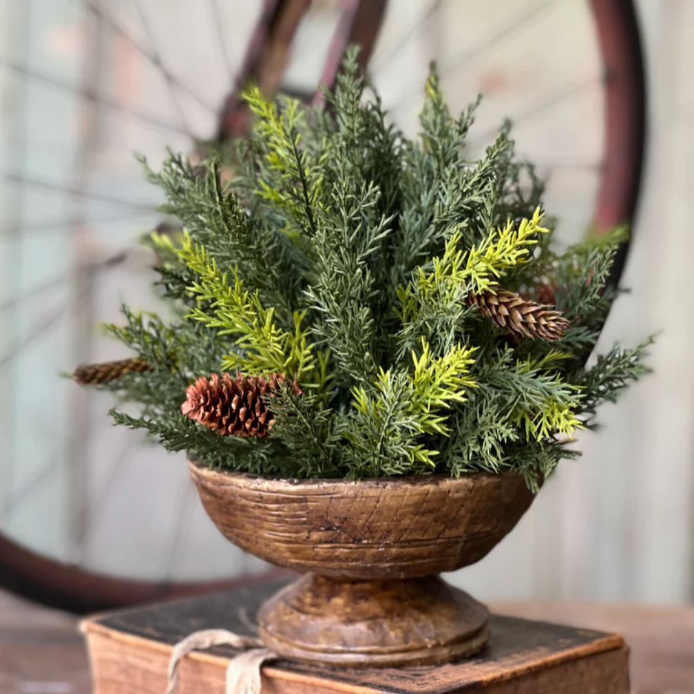 Prickly Pine Half Sphere Holiday Greenery at Home Smith 