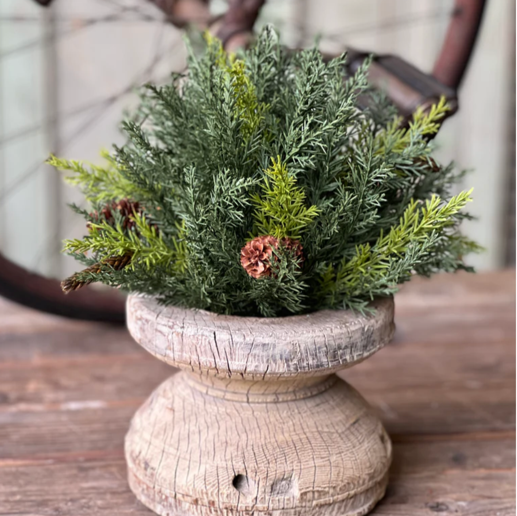 Prickly Pine Half Sphere Holiday Greenery at Home Smith