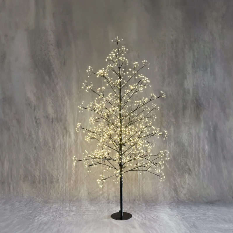 1500 Micro Dot Lighted Tree in Black at Home Smith