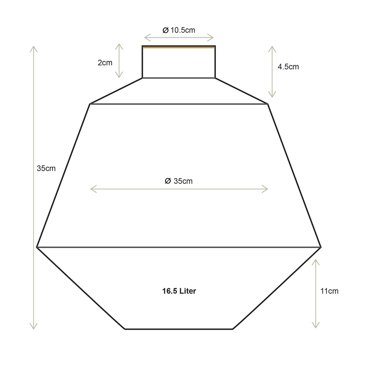 dark mid red vase from Pip Studio measurements at Home Smith