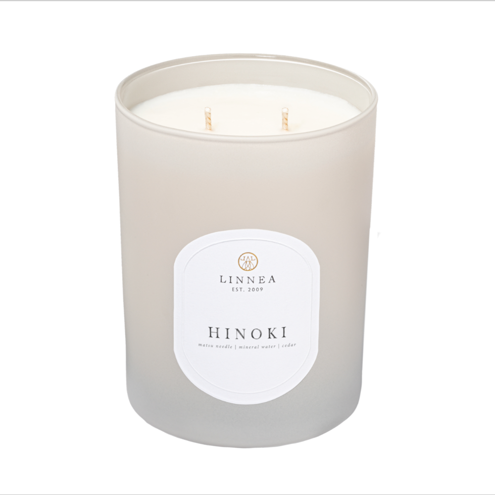 Linnea Scented Soy Candle in Hinoki at Home Smith