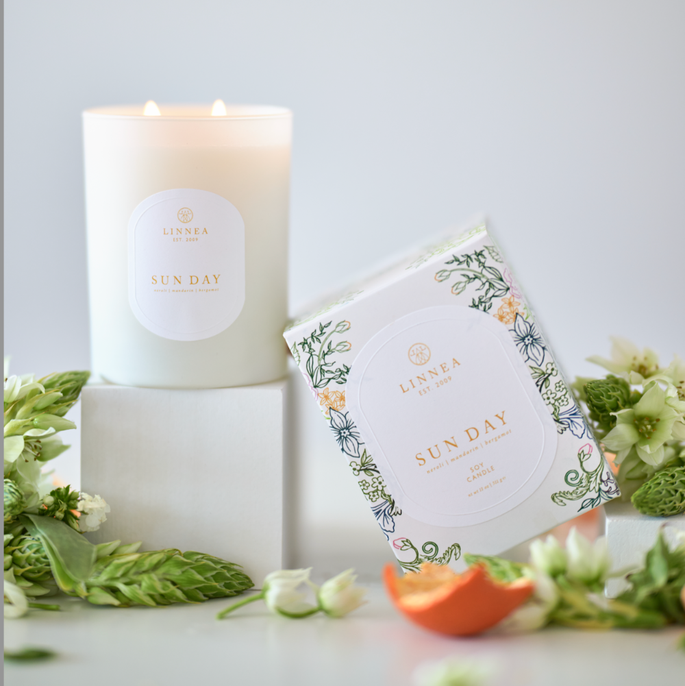 Sun Day Scented Soy Candle at Home Smith 