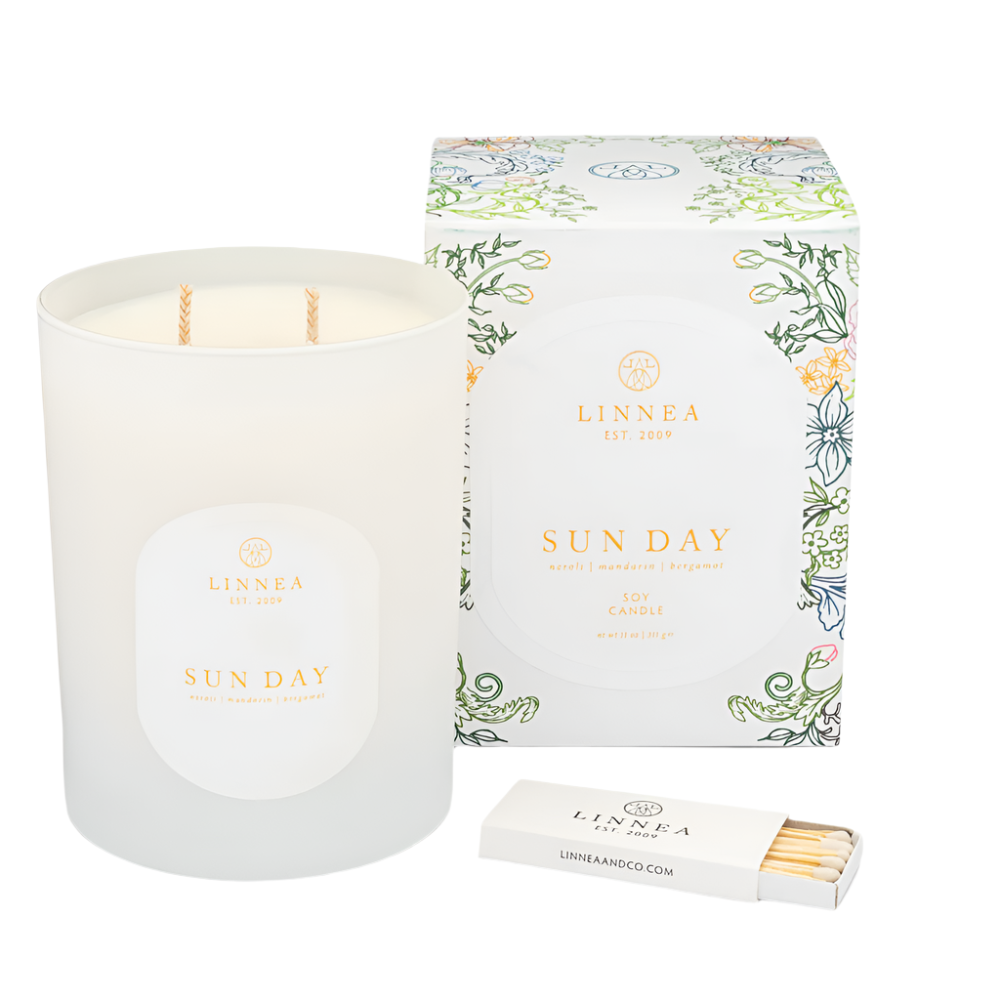 Sun Day Scented Soy Candle from Linnea at Home Smith 