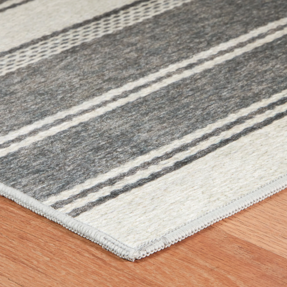 Bowman Grey Machine Washable Rug