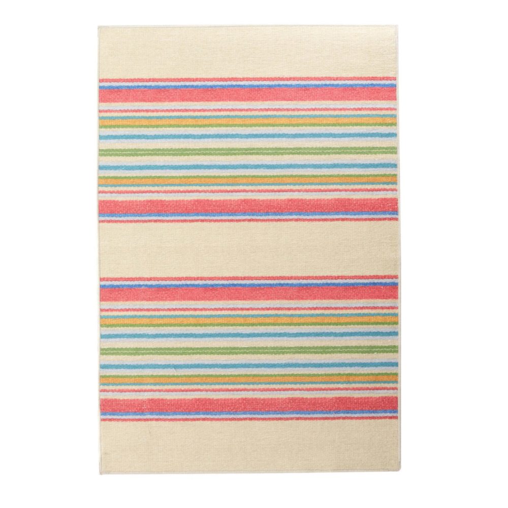 Cady Stripe Multi Machine Washable Rug