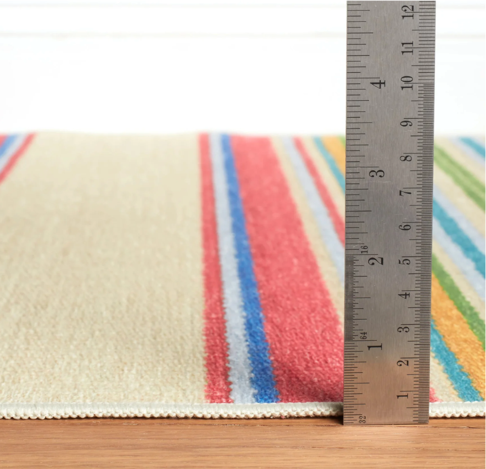 Cady Stripe Multi Machine Washable Rug