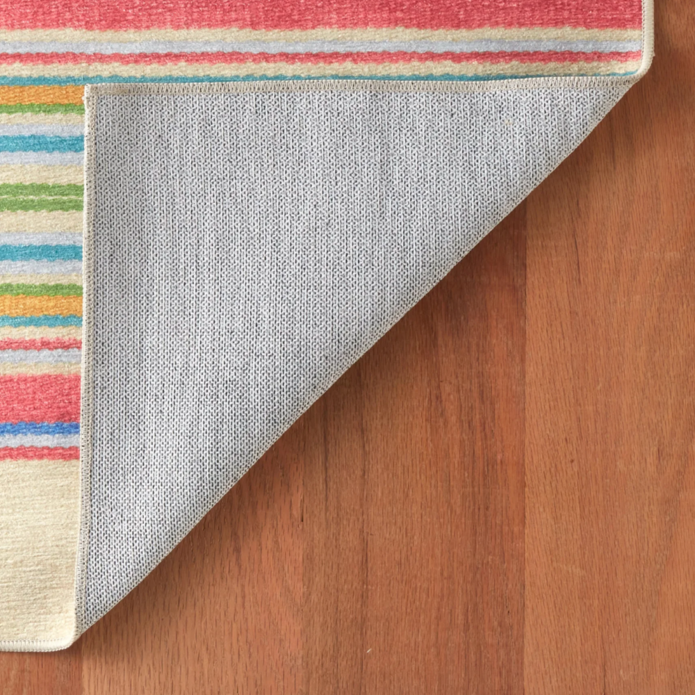 Cady Stripe Multi Machine Washable Rug