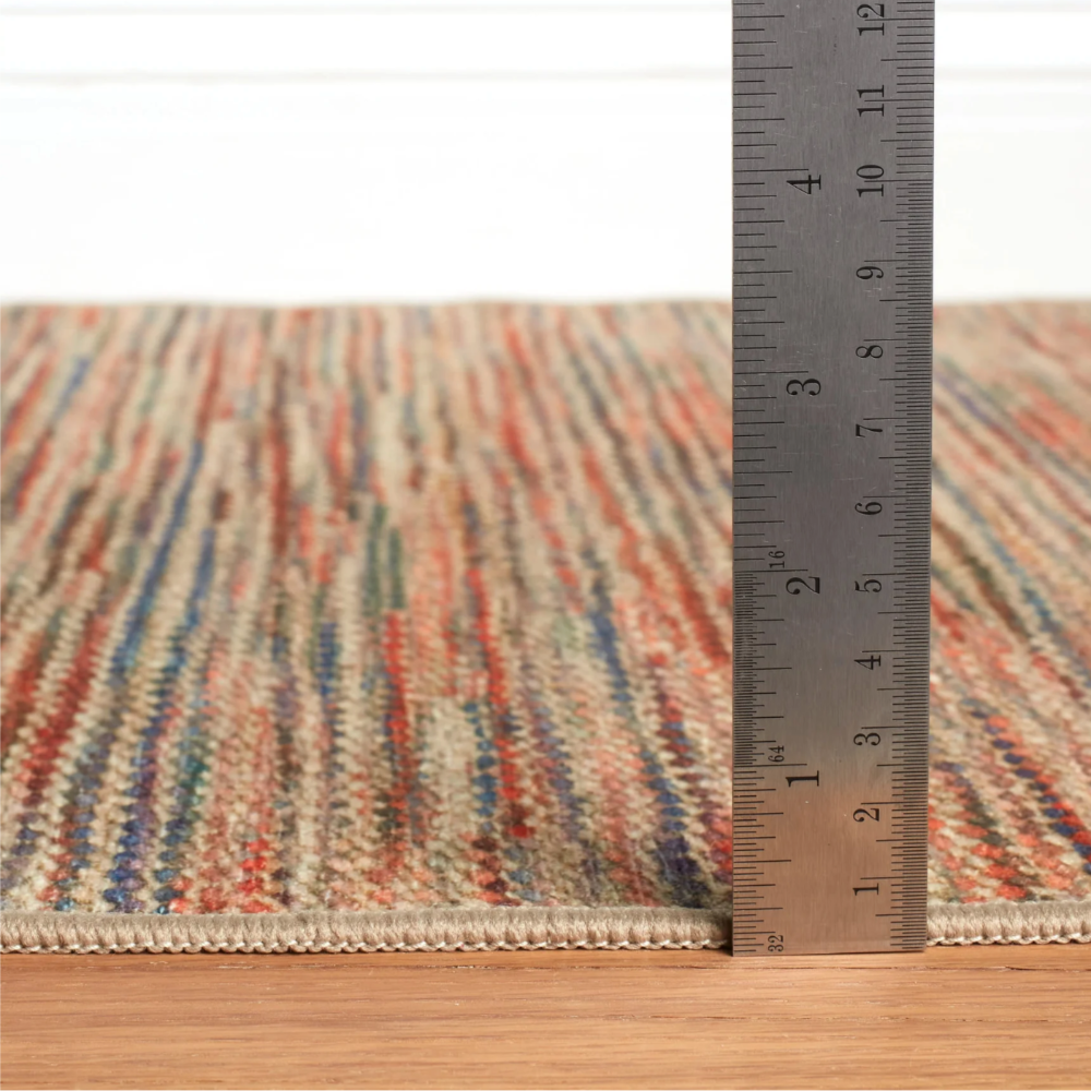 Clay Multi Machine Washable Rug