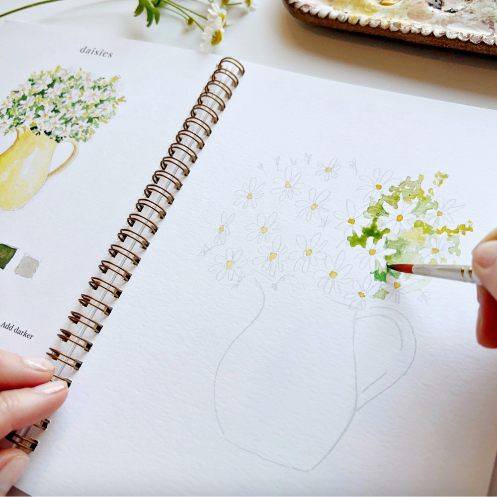 Painting Watercolour Florals Workbook at Home Smith