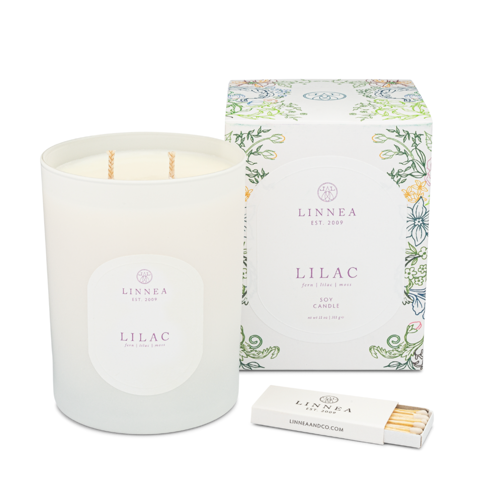 Linnea Spring Collection Lilac Scented Candle at Home Smith