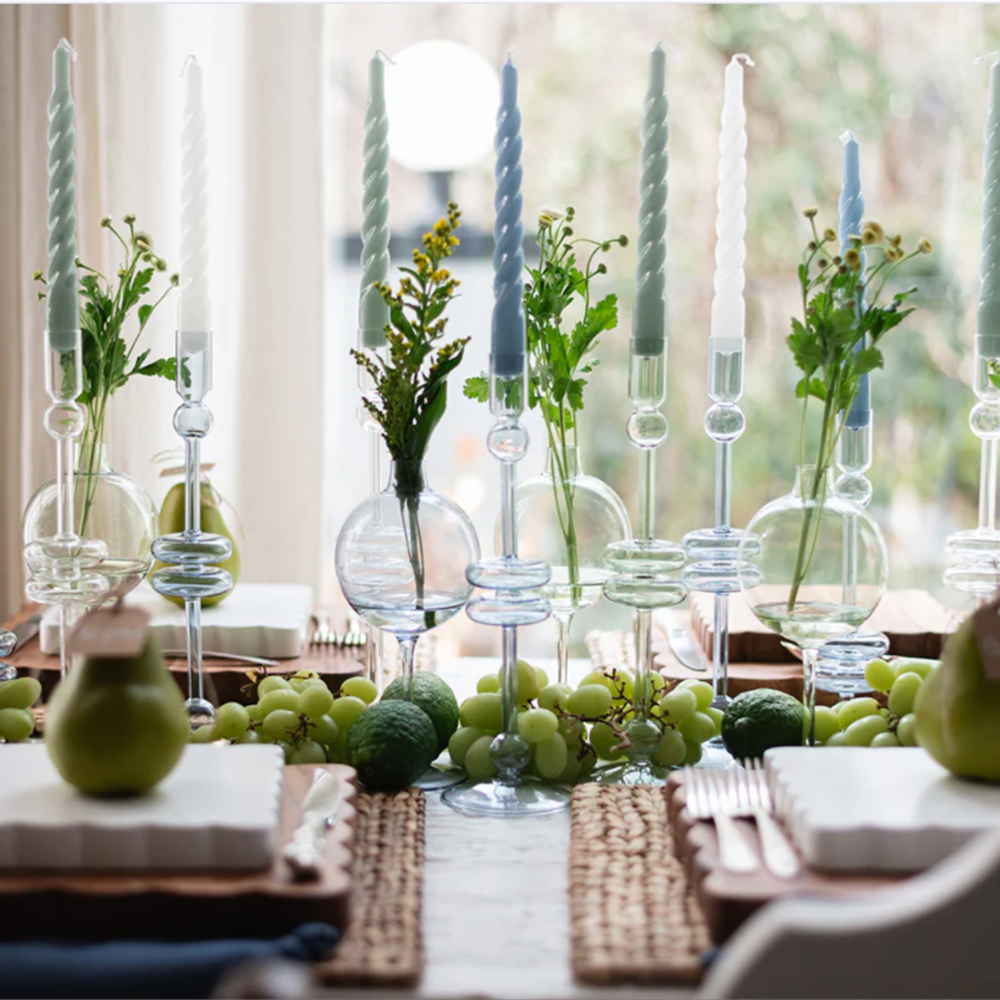 Sage Wine Glass Vase at Home Smith