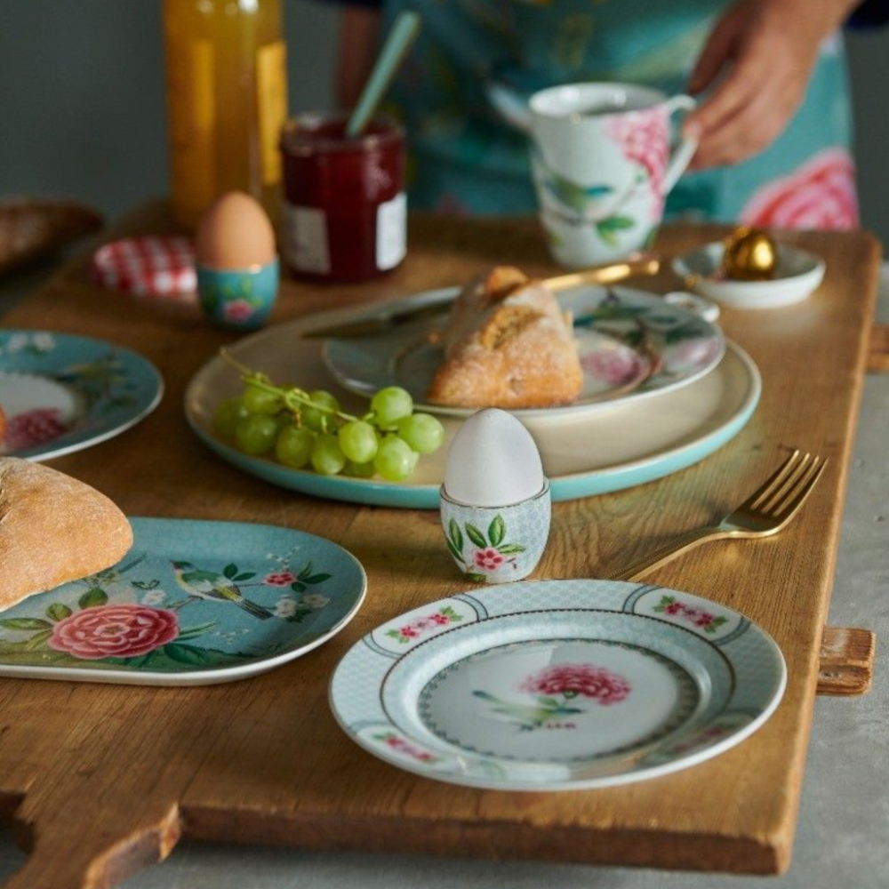 Pip Studio's Blushing Birds White Egg Cup at Home Smith