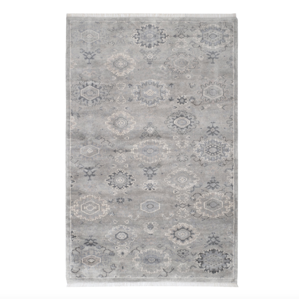Dash&Albert Lila Grey Hand Knotted Wool Rug at Home Smith