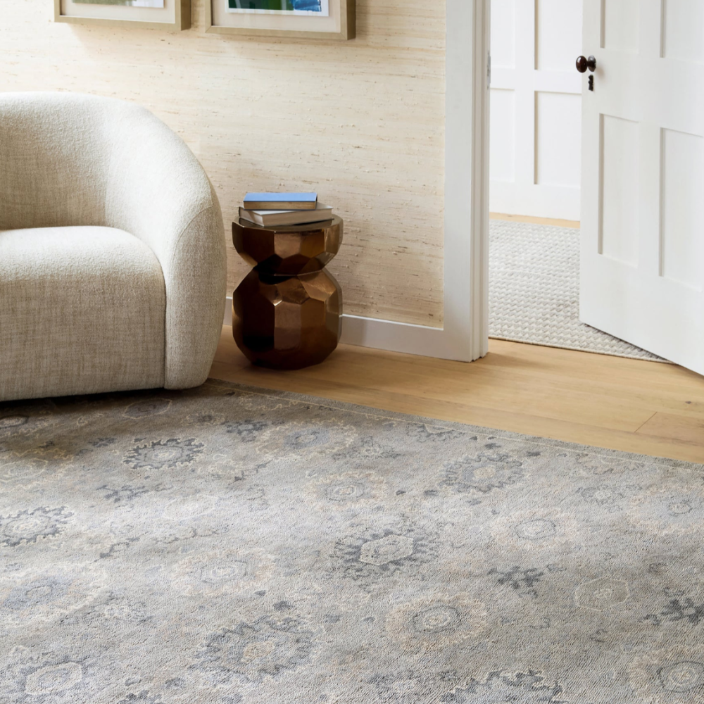 Dash&Albert Lila Grey Hand Knotted Wool Rug at Home Smith