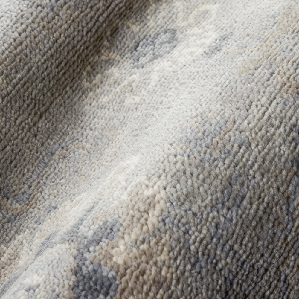 Dash&Albert Lila Grey Hand Knotted Wool Rug at Home Smith