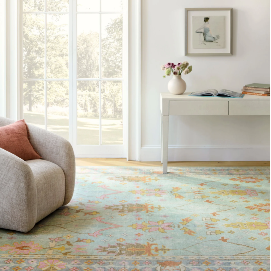 Dash&Albert Mara Sky Hand Knotted Wool Rug at Home Smith