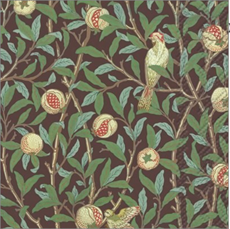 Birds and Pomegranate Napkin at Home Smith