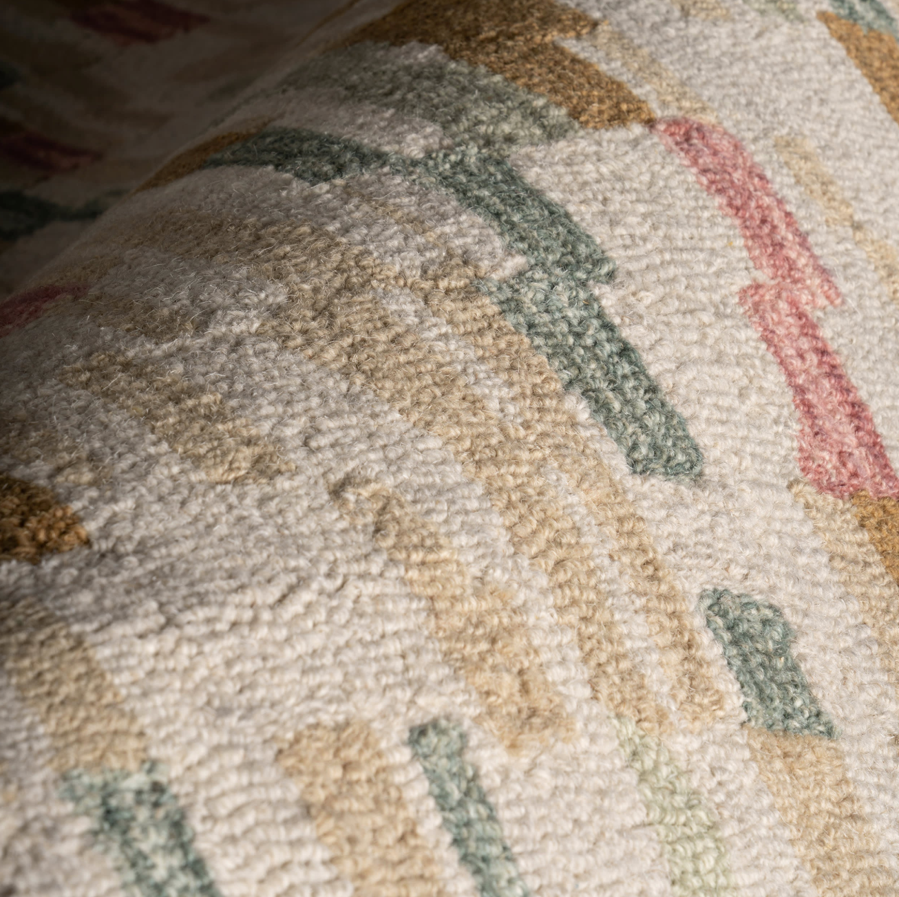 Close-up of a textured fabric with a pattern