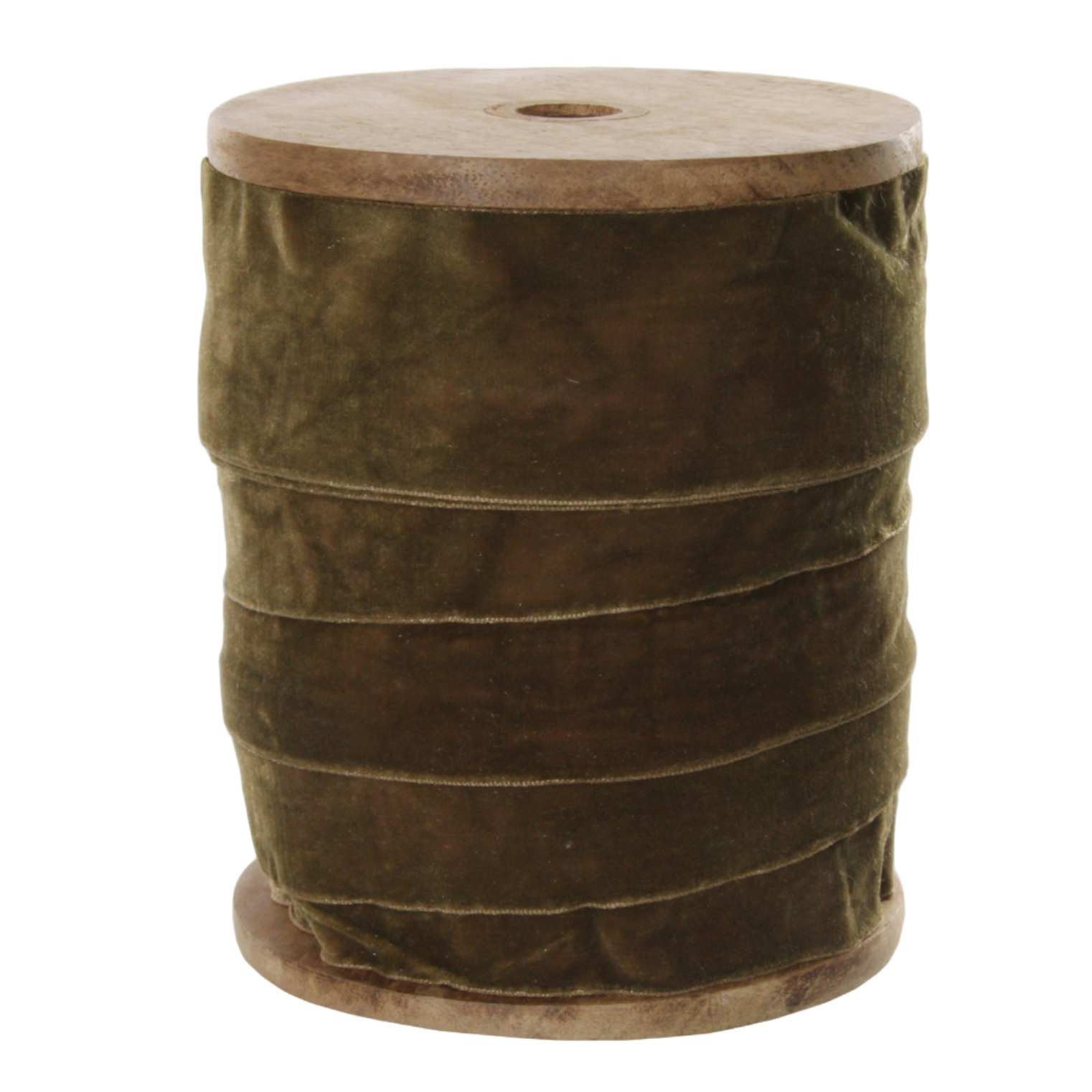 Olive Green Velvet Ribbon at Home Smith 