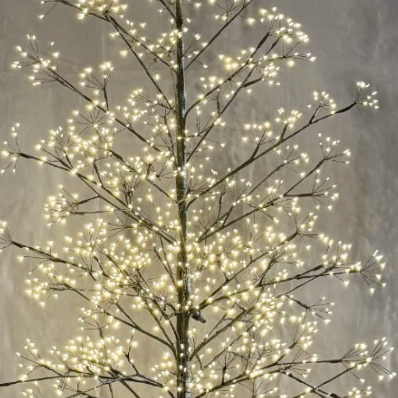 1500 Micro Dot Lighted Tree in Black at Home Smith