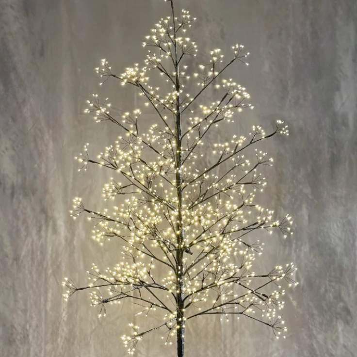 1500 Micro Dot Lighted Tree in Black at Home Smith