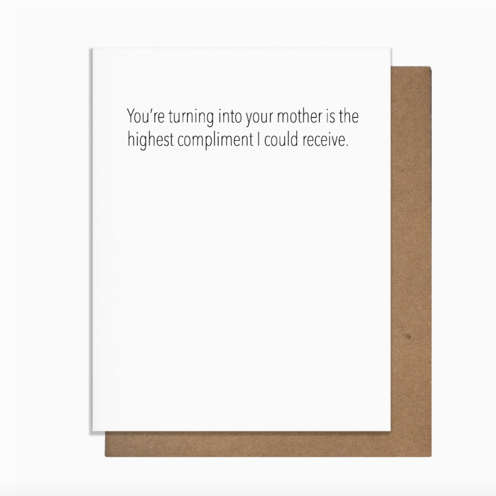 Turning Into Mom Notecard