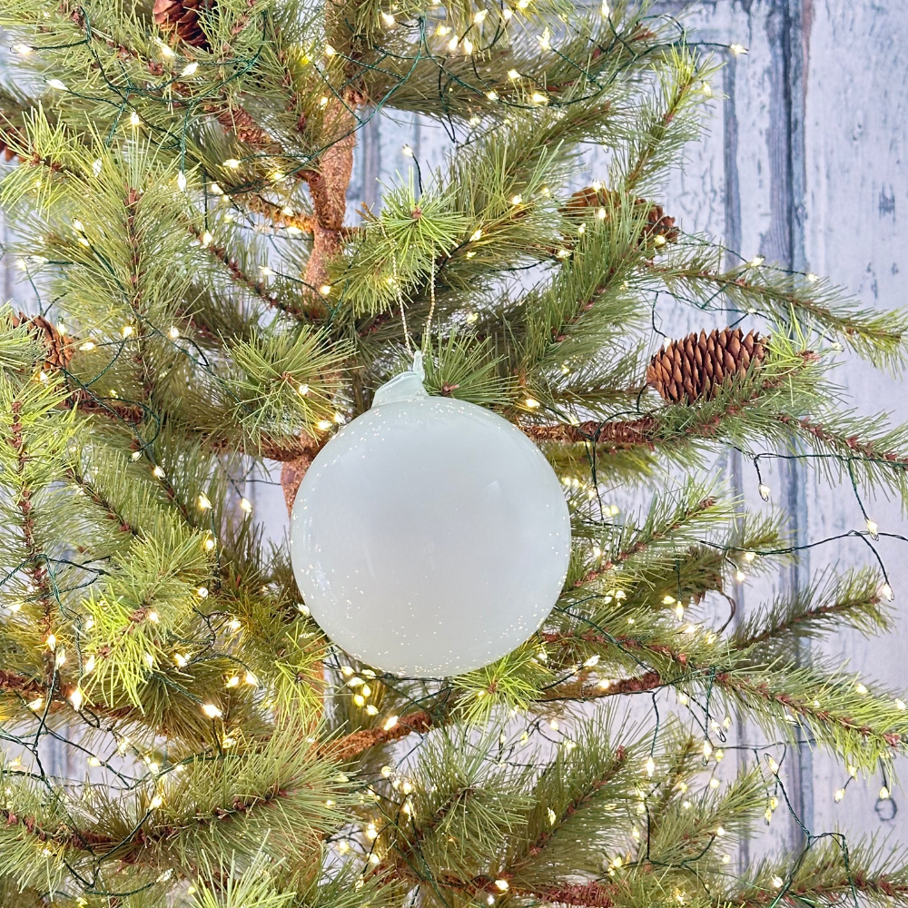 jim marvin bubblegum glass ornaments in sea glass at Home Smith