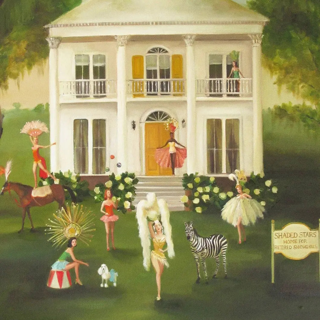 Home Smith Shaded Stars, The Home For Retired Showgirls Art Print Janet Hill Studio Art - In Stock