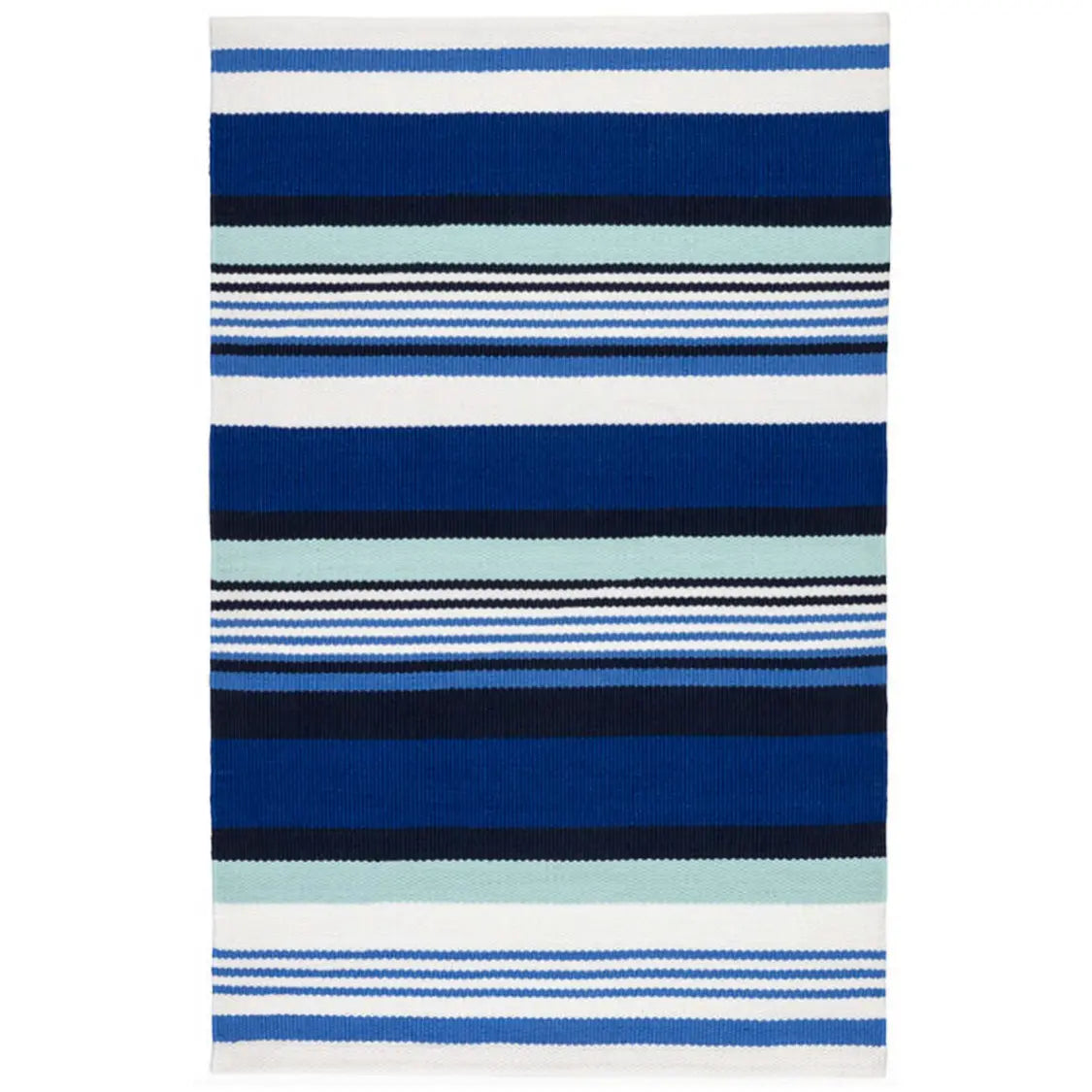 Sunny Stripe Blue Indoor/Outdoor Rug - Home Smith