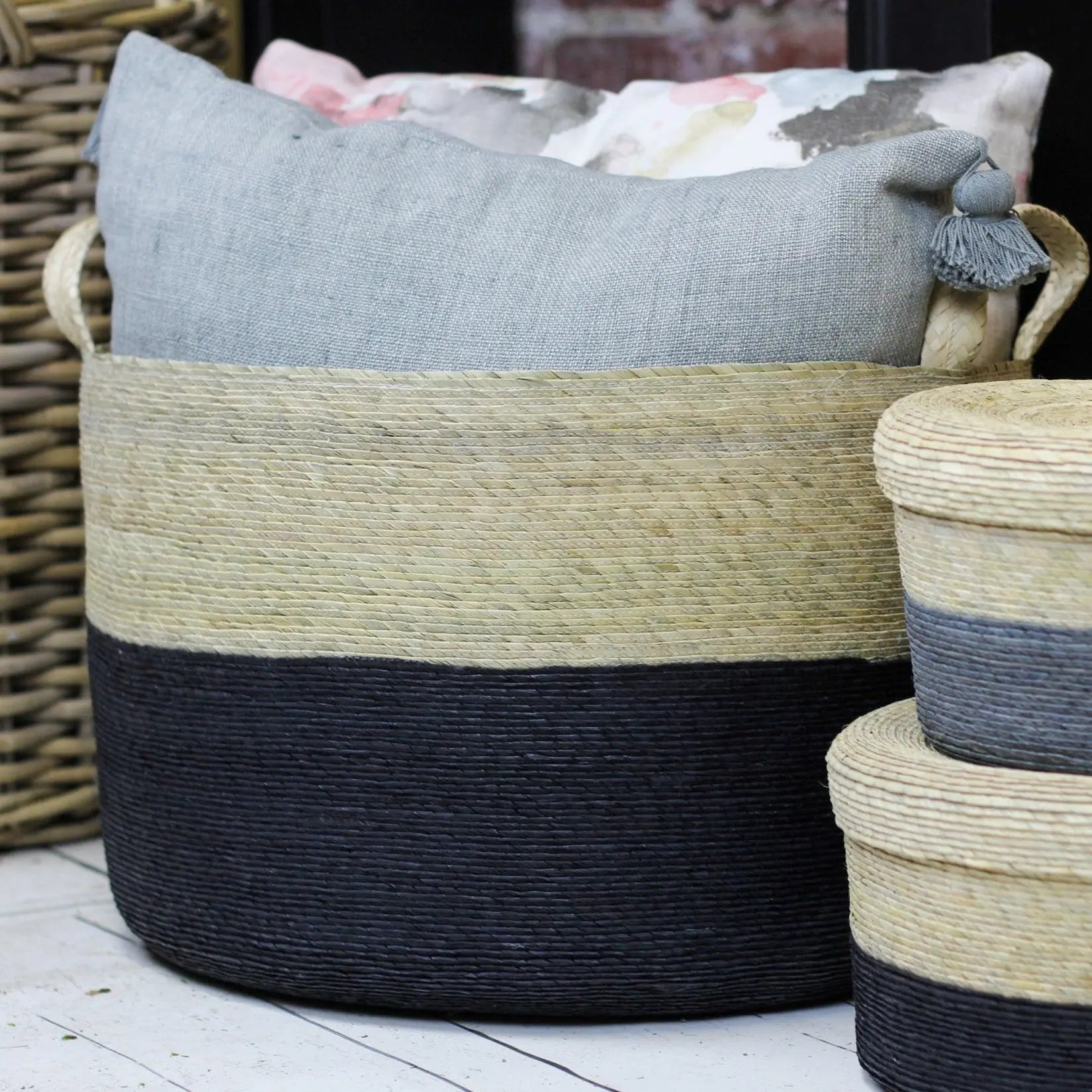 Tambo Basket in Carbon - Home Smith