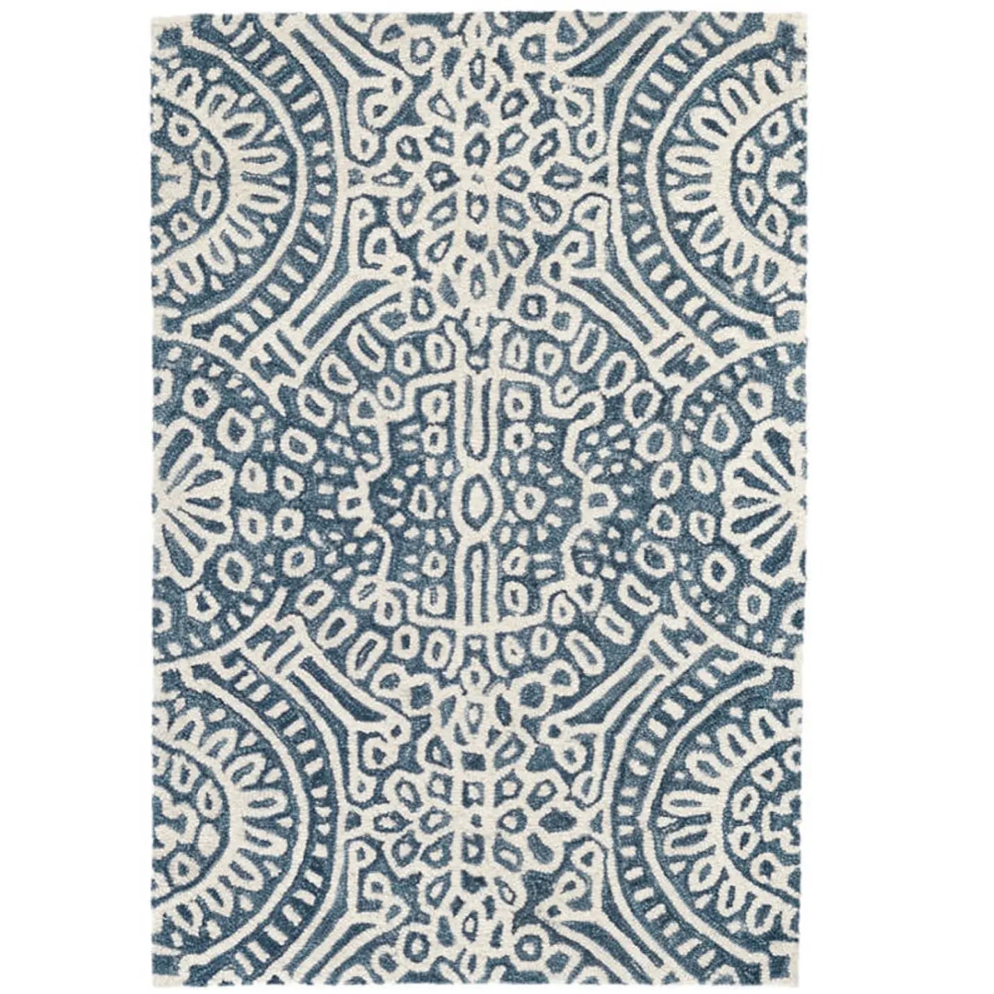 Temple Micro Hook Rug in Ink - Home Smith
