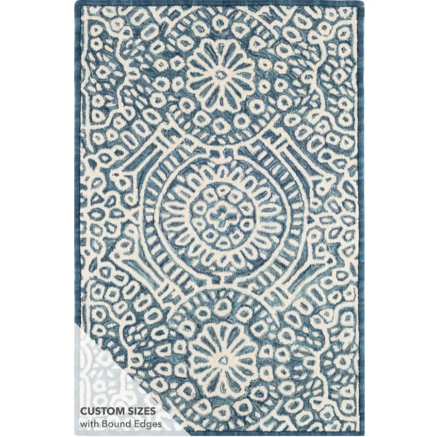 Temple Micro Hook Rug in Ink - Home Smith