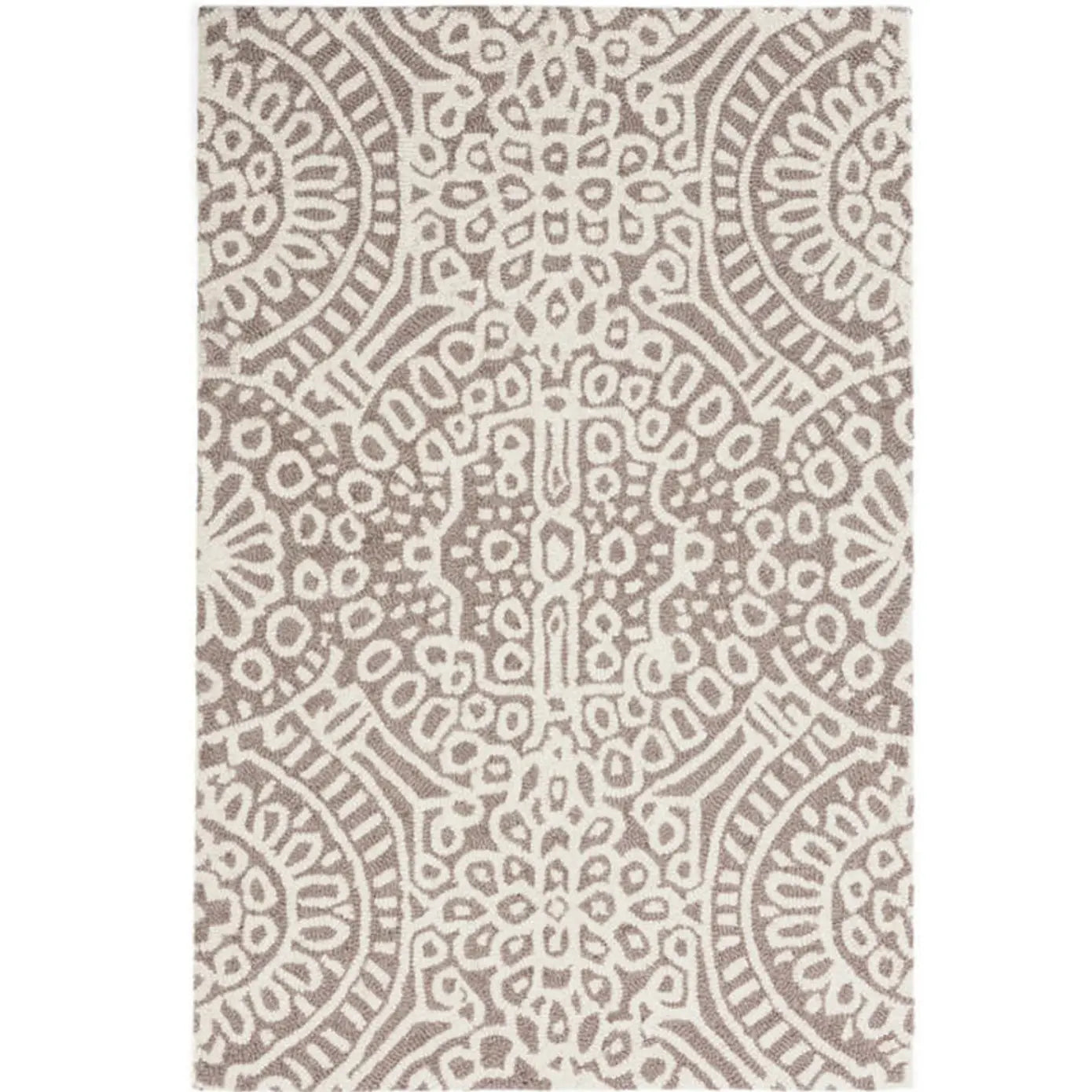 Temple Micro Hook Rug in Taupe - Home Smith