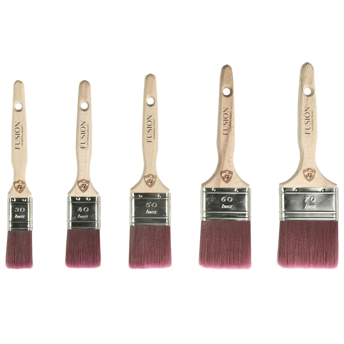 Home Smith The Pro-Hybrid Series Un-lacquered Flat Brushes Staalmeester Brushes and Tools